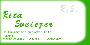 rita sveiczer business card